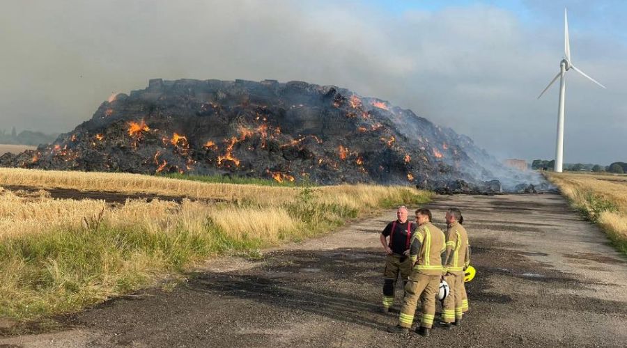 Firefighters from Ashfield Fire Station were called to the Wigsley Old Airfield just after midnight on Sunday, 13th July.
