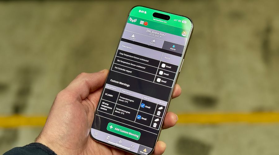 Email alerts on the BOW app