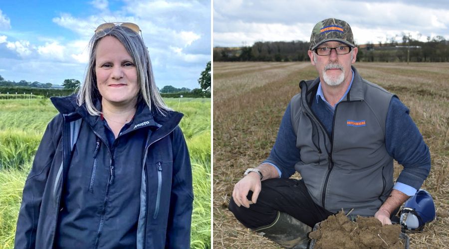 Dick Neale, Hutchinsons & Leanne Fowler, seed treatment specialist, Certis Belchim
