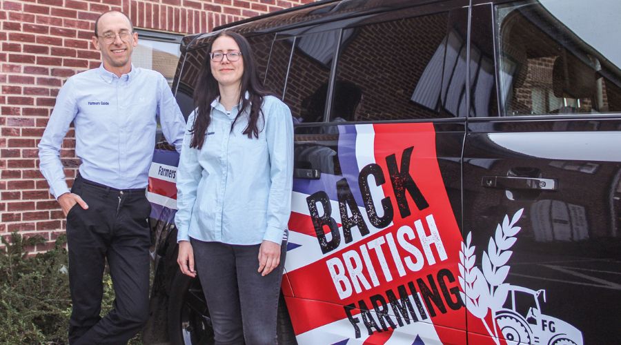 Daniel Hodge and Sarah Kidby, co-presenters of the Farmers Guide Podcast